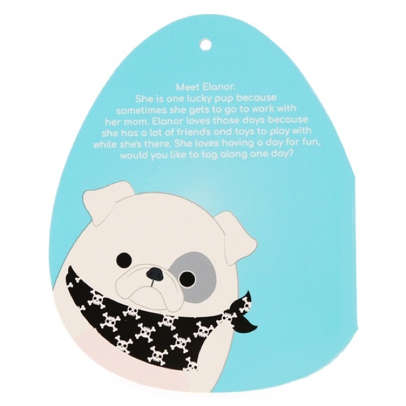 squishmallows™ ellie the bulldog 8in plush - Picture 3 of 3